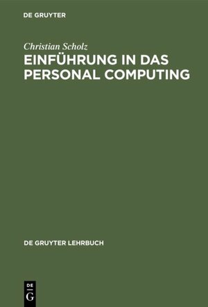 Buchcover ISBN 9783110121117