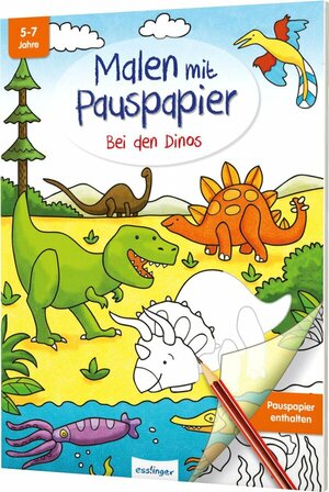 Buch Malen mit Pauspapier: Bei den Dinos (978-3-480-23553-7)