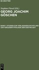 Buchcover Georg Joachim Göschen / Studien zur Verlagsgeschichte und zur Verlegertypologie der Goethe-Zeit