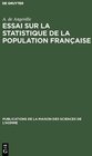 Buchcover Essai sur la statistique de la population française
