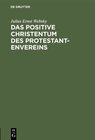 Buchcover Das positive Christentum des Protestantenvereins