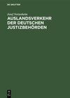 Buchcover Auslandsverkehr der deutschen Justizbehörden