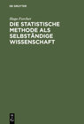Buchcover Die statistische Methode als selbständige Wissenschaft