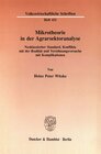 Buchcover Mikrotheorie in der Agrarsektoranalyse.