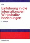 Buchcover Einführung in die internationalen Wirtschaftsbeziehungen