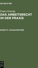 Buchcover Franz Goerrig: Das Arbeitsrecht in der Praxis / I.Halbjahr 1926