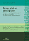 Buchcover Fachsprachliche Lexikographie