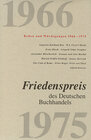 Buchcover Friedenspreis des Deutschen Buchhandels. Reden und Würdigungen / Friedenspreis des Deutschen Buchhandels. Reden und Würdigungen