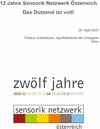 Buchcover 12 Jahre Sensorik Netzwerk Österreich. Das Dutzend ist voll!